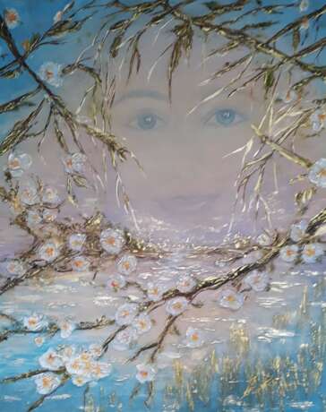 Весенний поток Canvas on the subframe Acrylic Expressionism Portrait минск 2023 - photo 3