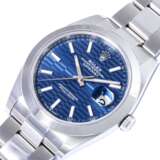 ROLEX Datejust 41 "Blue Motif - Oyster", ref. 126300. wristwatch. Partially glued. - photo 5