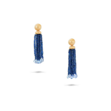 SAPPHIRE TASSEL EARRINGS - photo 1