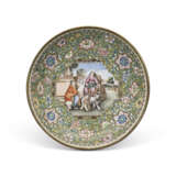 A RARE PAINTED ENAMEL CUP AND SAUCER - photo 3