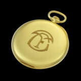 PATEK PHILIPPE. A RARE 18K GOLD POCKET WATCH WITH SECTOR AND TWO TONE DIAL - фото 2