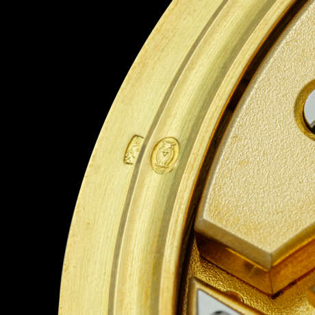 PATEK PHILIPPE. A RARE 18K GOLD POCKET WATCH WITH SECTOR AND TWO TONE DIAL - фото 7