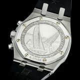 AUDEMARS PIGUET. A STAINLESS STEEL LIMITED EDITION AUTOMATIC CHRONOGRAPH WRISTWATCH WITH DATE - photo 2