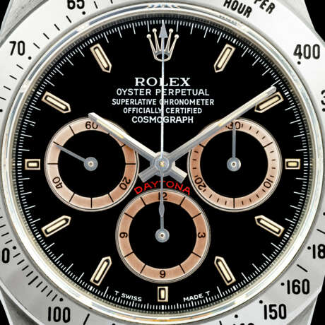 ROLEX. A STAINLESS STEEL AUTOMATIC CHRONOGRAPH WRISTWATCH WITH BRACELET - photo 3