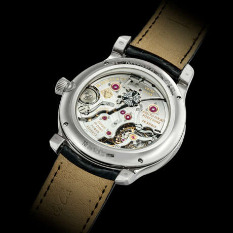 H. MOSER & CIE. AN 18K WHITE GOLD PERPETUAL CALENDAR WRISTWATCH WITH POWER RESERVE AND LEAP YEAR INDICATOR - Foto 2