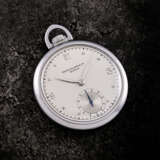 PATEK PHILIPPE. A RARE STAINLESS STEEL POCKET WATCH - photo 1