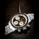 ROLEX. AN EXTREMELY RARE AND APPEALING STAINLESS STEEL CHRONOGRAPH WRISTWATCH WITH BRACELET - photo 1