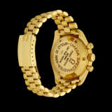 OMEGA. A RARE 18K GOLD LIMITED EDITION CHRONOGRAPH WRISTWATCH WITH BRACELET AND GOLD DIAL - фото 2