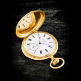 PATEK PHILIPPE. A VERY EARLY 18K PINK GOLD MINUTE REPEATING POCKET WATCH WITH ENAMEL DIAL - фото 2