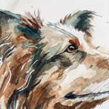 "Aussi. Australian Shepherd" watercolor Модернизм Aussi Португалия 2023 г. - фото 2