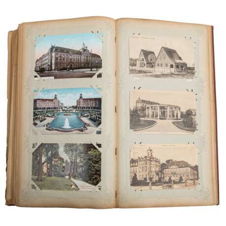 Old album with postcards around 1900, - Foto 2