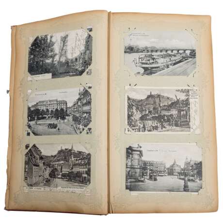 Old album with postcards around 1900, - Foto 4