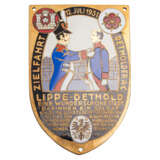 ADAC plaque 1931 Lippe-Detmold, - фото 1
