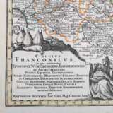 Hist. copper engraved map Franconian county 18.c. - - Foto 2
