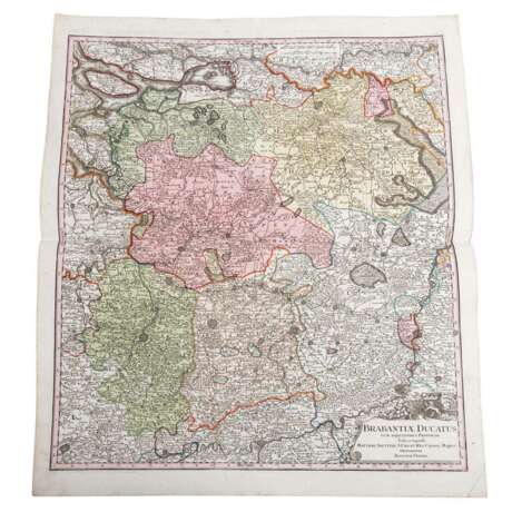 3 historical copper engraved maps of Belgium and Brabant 18th c. -. - Foto 7