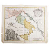 Historical copper engraved maps Italy, 18th c. - - Foto 5