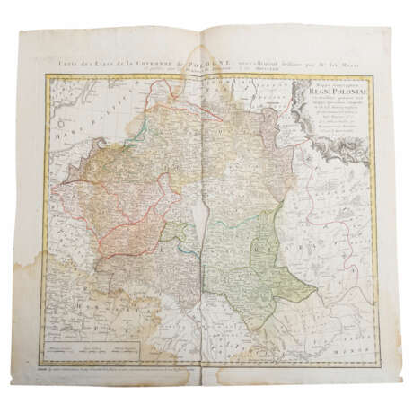 Historical copper engraved maps Lithuania, Bohemia, Poland, Caspian Sea, 18th c. - - Foto 14