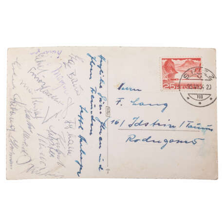 Autograph rarity! THE MIRACLE OF BERN 1954, - photo 1
