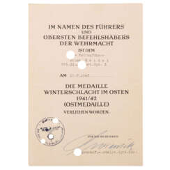 German Reich 1933-1945 - Award Certificate