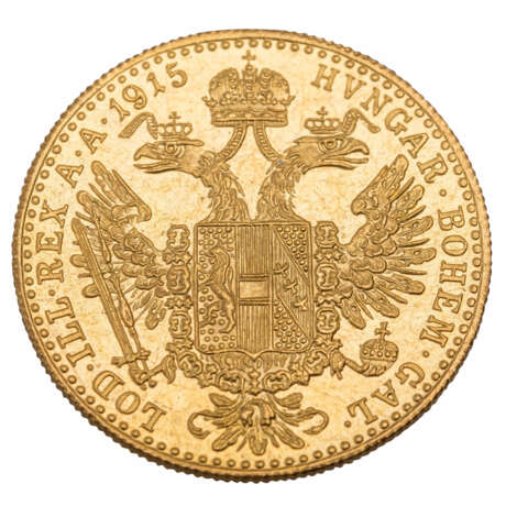 Austria - Ducat 1915, official new mintage, GOLD, - Foto 2