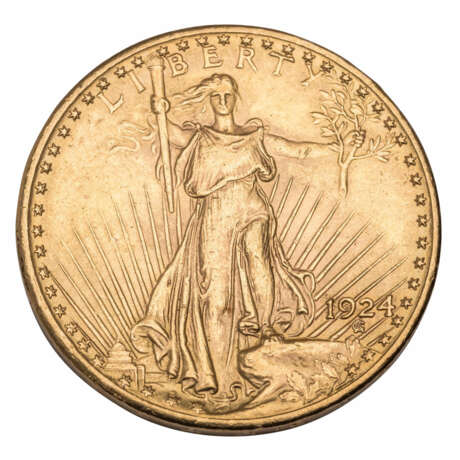 USA/GOLD - St. Gaudens Double Eagle 1924, - фото 1