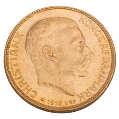 Denmark /Gold - Christian X. 20 Kroner 1916
