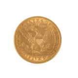USA - 5 Dollars 1881 / o Mzz., Coroned Head, GOLD, - фото 2