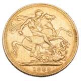 Great Britain /GOLD - Victoria, 1 Sovereign 1889, - photo 2