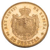 Spain - 25 pesetas 1876, Alfonso XII.., - фото 2