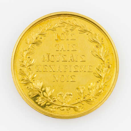 Griechenland/Gold - Denkmünze zu 8 Dukaten o.J., Stempel von Konrad Lange, - фото 2