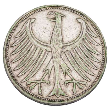 FRG - coin 5 Mark 1958 J - фото 2