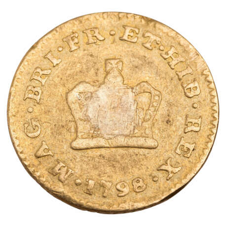 Great Britain /GOLD - George III 1/3 Guinea 1798, - photo 2