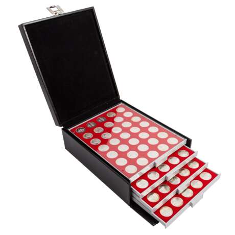 FRG - lockable coin cassette case with 140 x 10 Euro commemorative coins, - photo 1