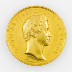 Griechenland/Gold - Denkmünze zu 8 Dukaten o.J., Stempel von Konrad Lange,