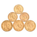 German Empire Prussia 6 pieces coin set - - Foto 1