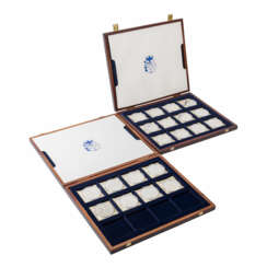 FRG silver commemorative medal set "History of the railroad