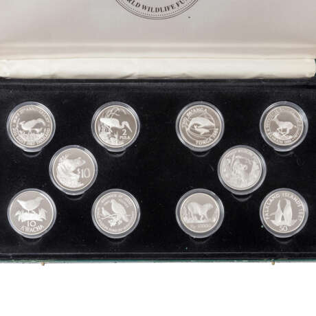25 Years World Wildlife Fund 1987 - Collection of 25 silver coins, - фото 4