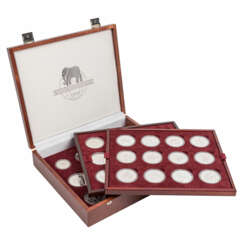 Official silver commemorative coins collection 'Endangered Wildlife',