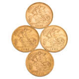 GB/GOLD - 4 x 1/2 Sovereign - Foto 2