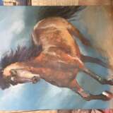 “Horse” Canvas Oil paint Impressionist Battle 2017 - photo 1