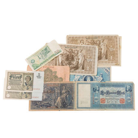 Mixed assortment coins, medals and banknotes, with SILVER -. - Foto 2