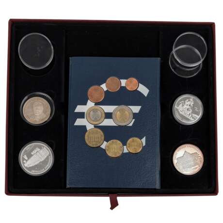 Estate, collection with 5 and 10 DM commemorative coins, 100 can Dollars 1978 - фото 5