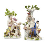 FOUR MEISSEN PORCELAIN GROUPS FROM A SERIES OF THE MUSES - photo 4