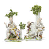 FOUR MEISSEN PORCELAIN GROUPS FROM A SERIES OF THE MUSES - photo 6