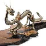 A JAPANESE IVORY ARTICULATED DRAGON - фото 3