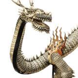 A JAPANESE IVORY ARTICULATED DRAGON - фото 5