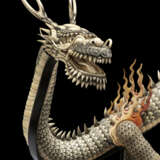 A JAPANESE IVORY ARTICULATED DRAGON - фото 7