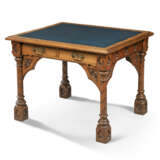 A MID-VICTORIAN GOTHIC-REVIVAL OAK WRITING-TABLE - photo 2