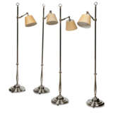 A SET OF FOUR SILVERED-BRASS `WINCHESTER` STANDARD LAMPS - photo 1