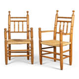 A PAIR OF EUROPEAN TURNED FRUITWOOD CHAIRS - photo 3